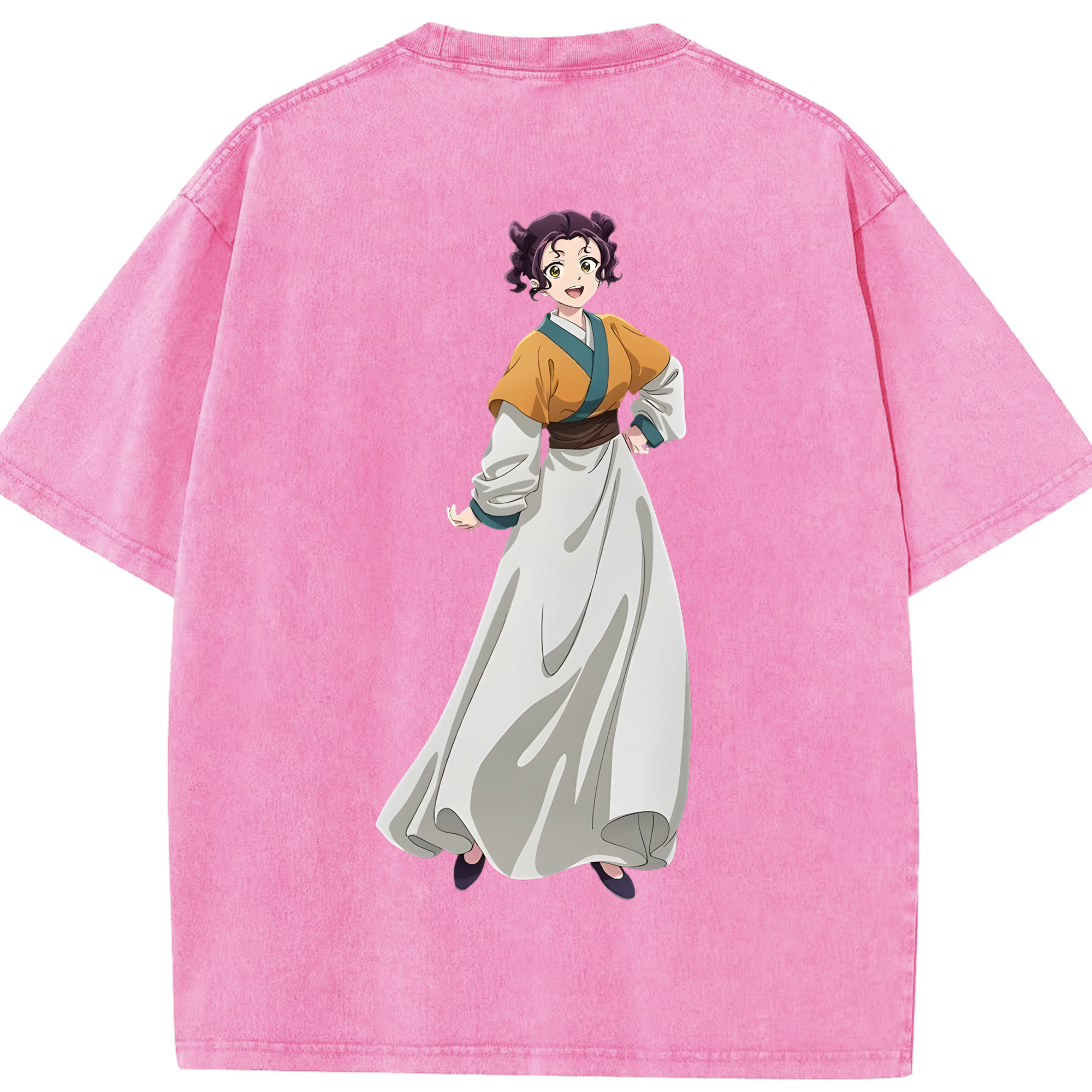 （画像用） 薬屋のひとりごと The Apothecary Diaries 綿100% ヴィンテージ風 半袖Tシャツ（背面プリント）
